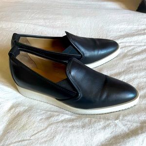 NEW Everlane Womens The Leather Street Shoe Black Size 8.5 Slip On